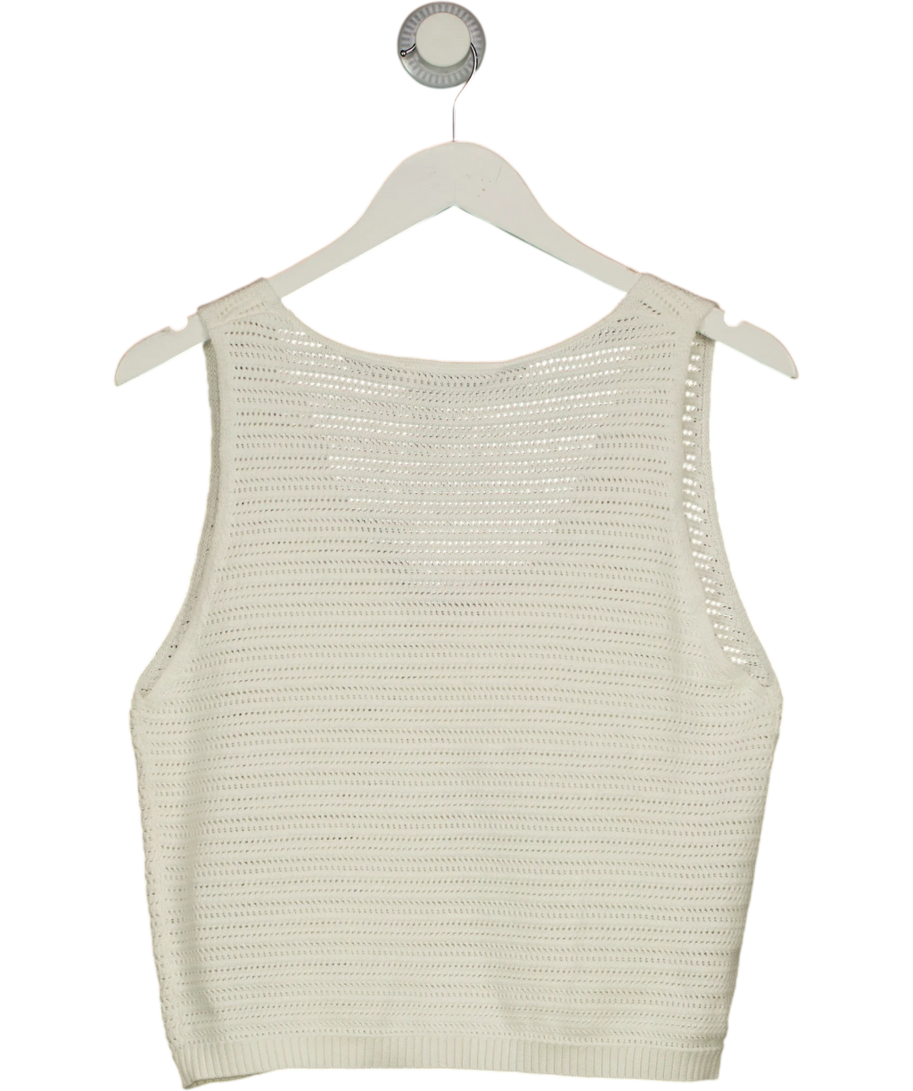 BEC+ BRIDGE White Ravyn V Neck Vest, size UK M — back