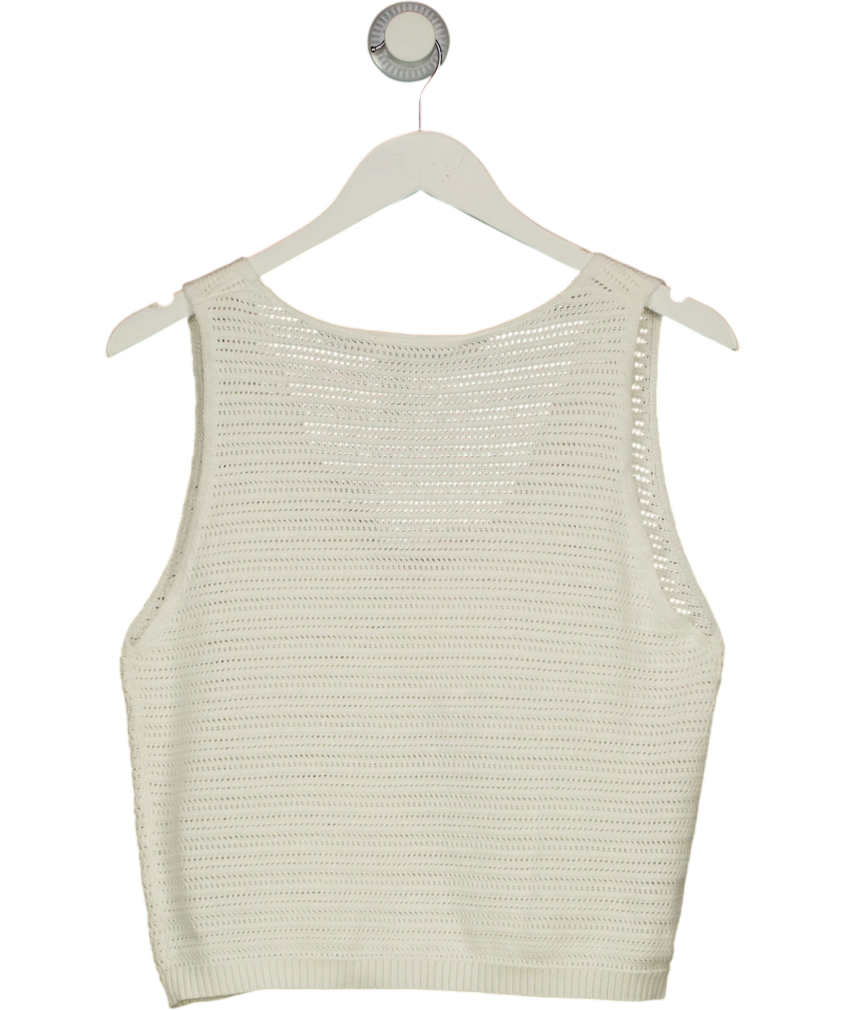 BEC+ BRIDGE White Ravyn V Neck Vest, size UK M — back