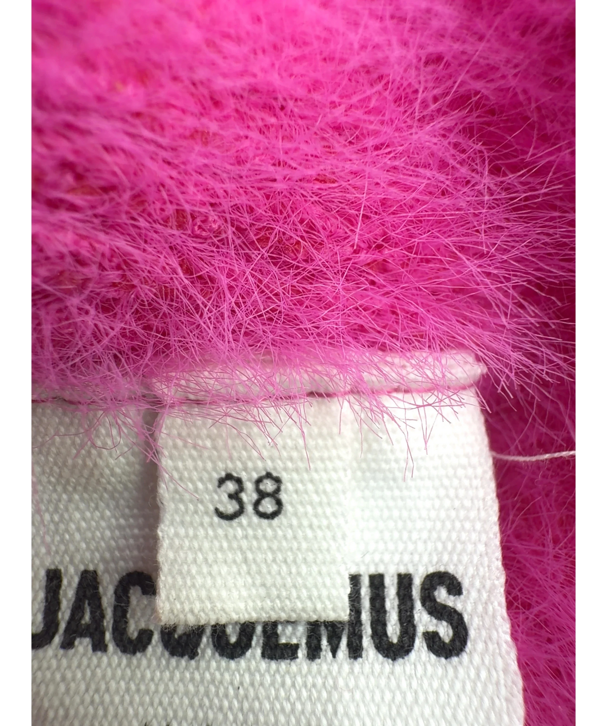 JACQUEMUS Pink Colour, size UK 10 — care label