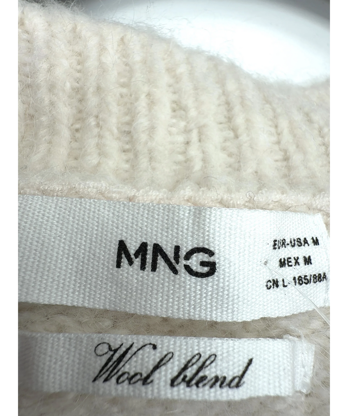 MNG Cream Colour, size UK M — detail