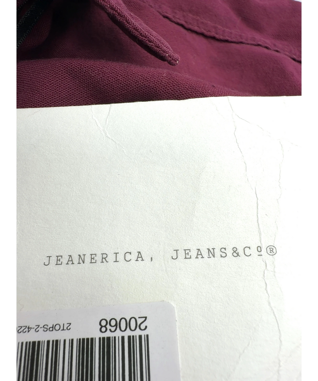 Jeanerica burgundy Uma, size UK XS — detail