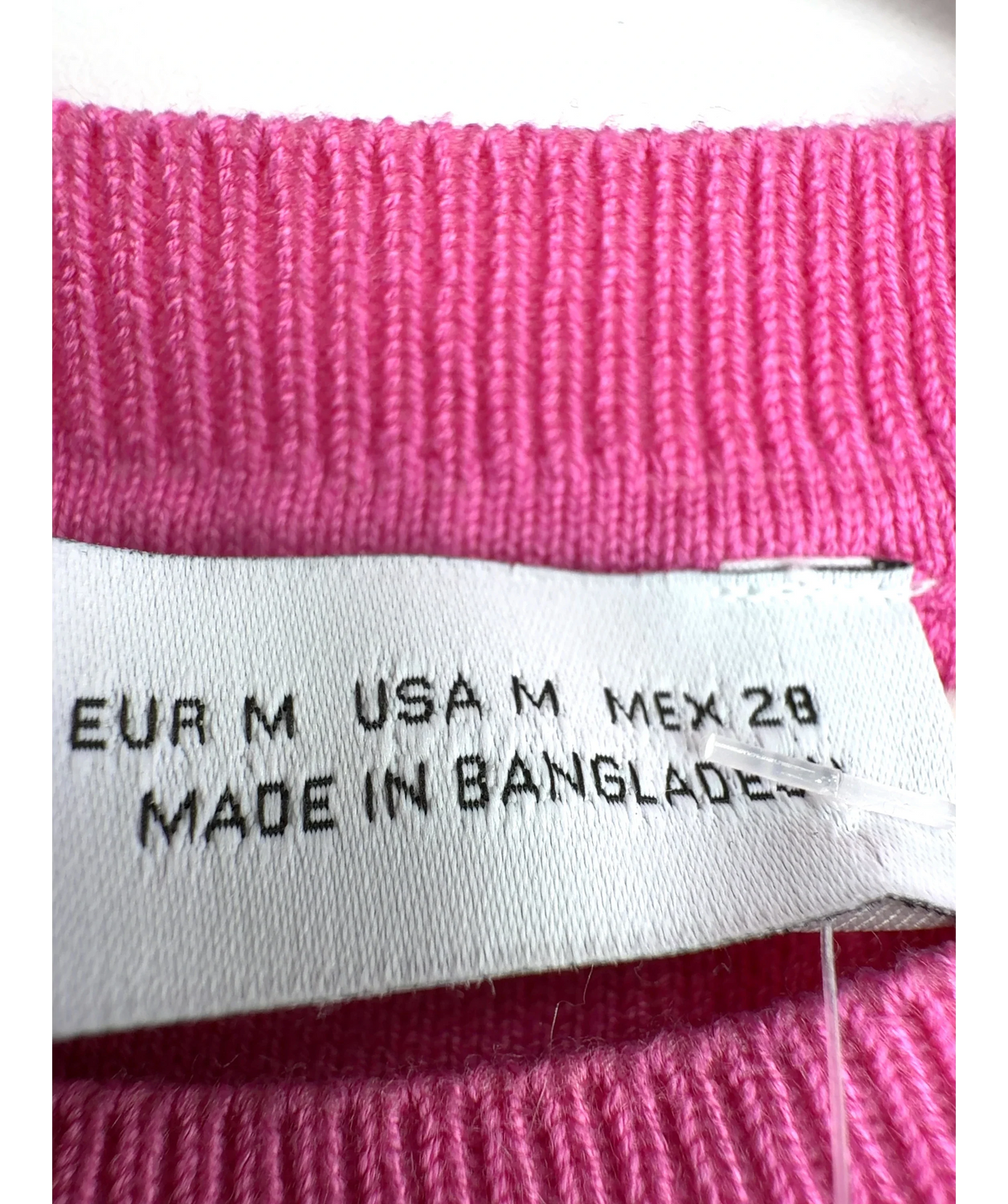 ZARA Pink Colour, size UK M — care label