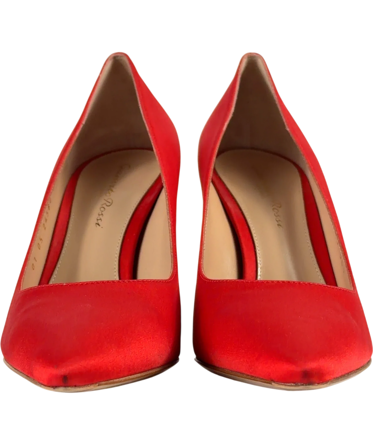 Gianvito Rossi Red Raso Tabasco Red, size UK 3.5 EU 36.5 👠 — detail
