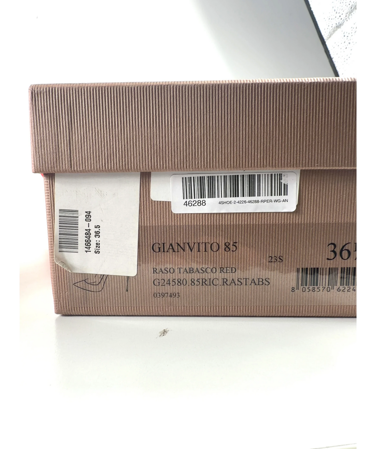 Gianvito Rossi Red Raso Tabasco Red, size UK 3.5 EU 36.5 👠 — additional view