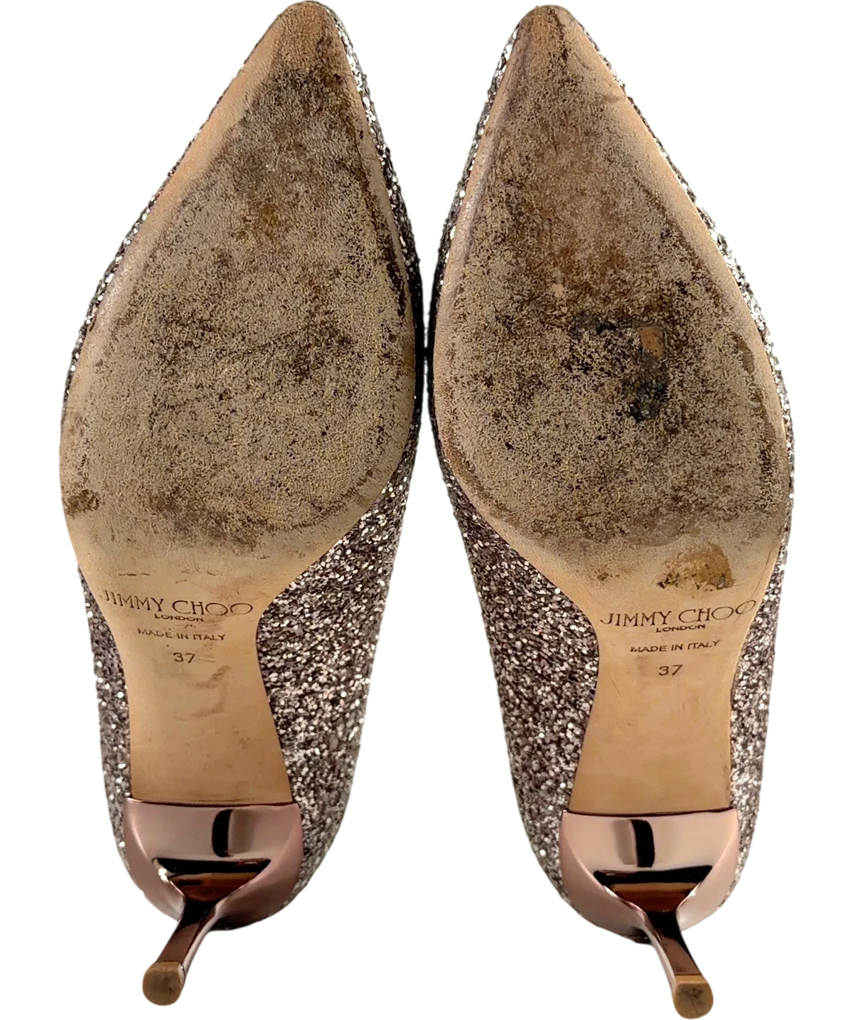 Jimmy Choo Metallic Romy 85 Glitter Pump, size UK 4 EU 37 👠 — view 8