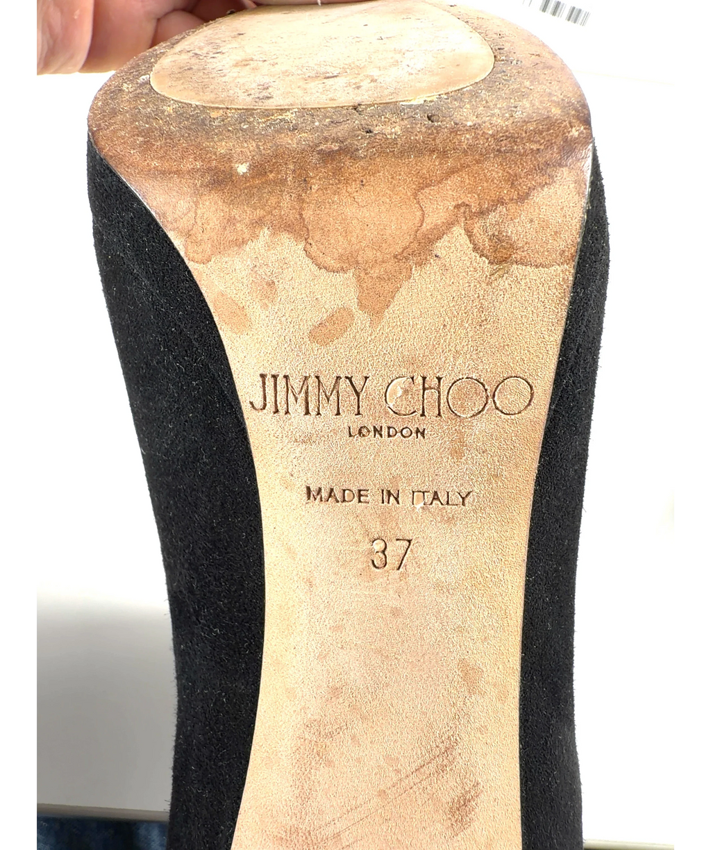 Jimmy Choo Black Talula, size UK 4 EU 37 👠 — care label