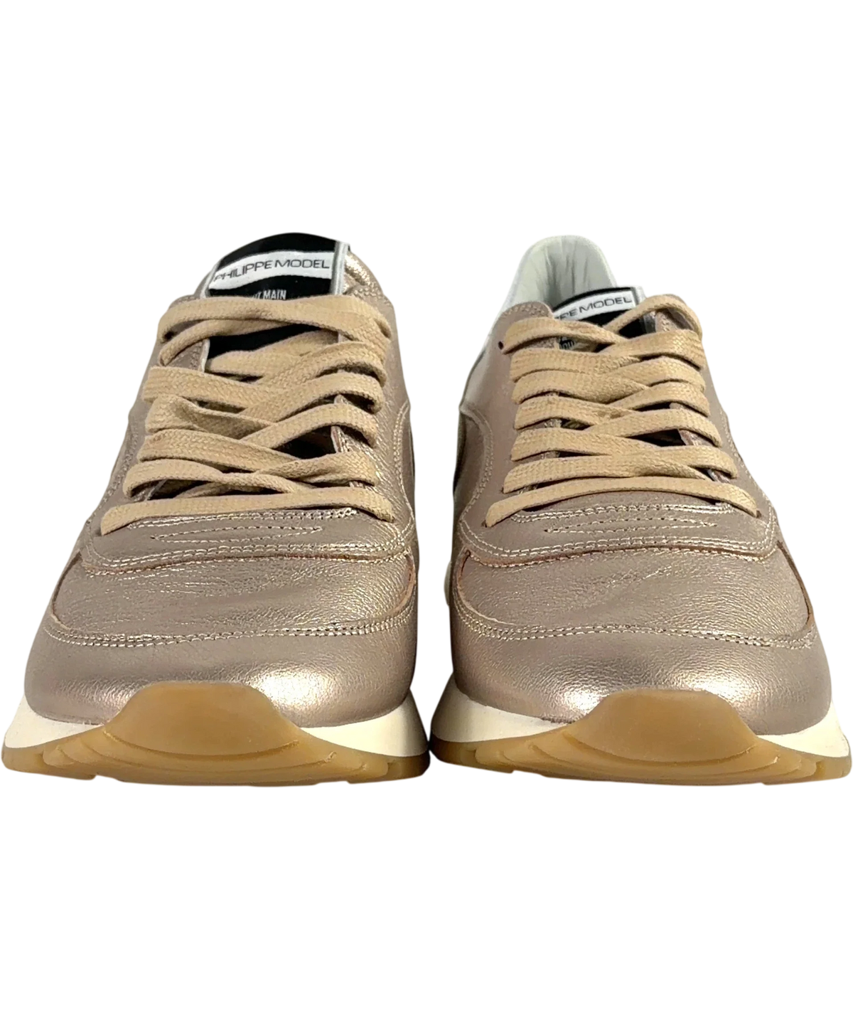 Philippe Model Metallic Montecarlo Metallic Trainers, size UK 7 EU 40 👠 — detail