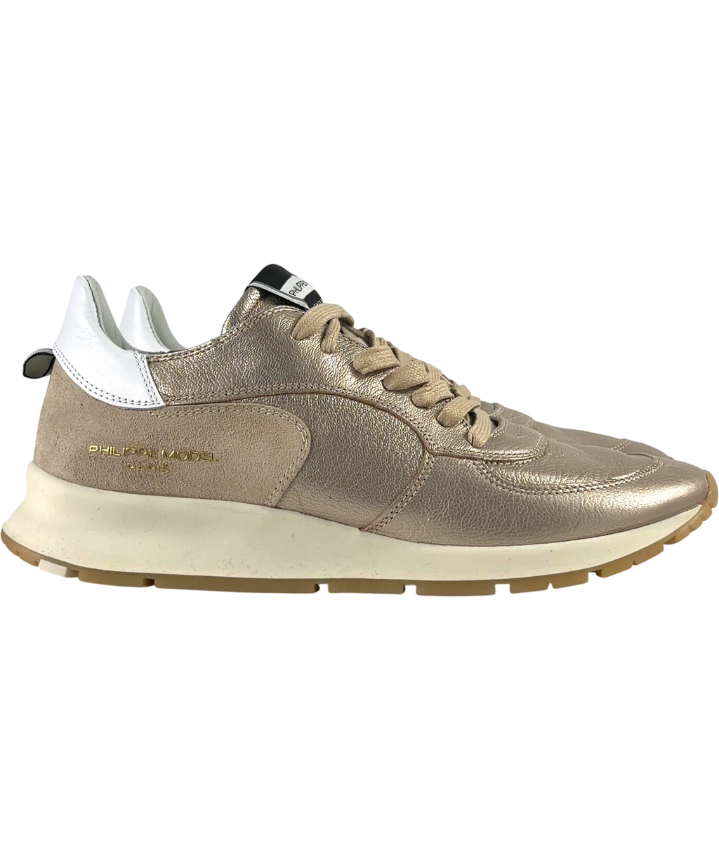 Philippe Model Metallic Montecarlo Metallic Trainers, size UK 7 EU 40 👠 — label