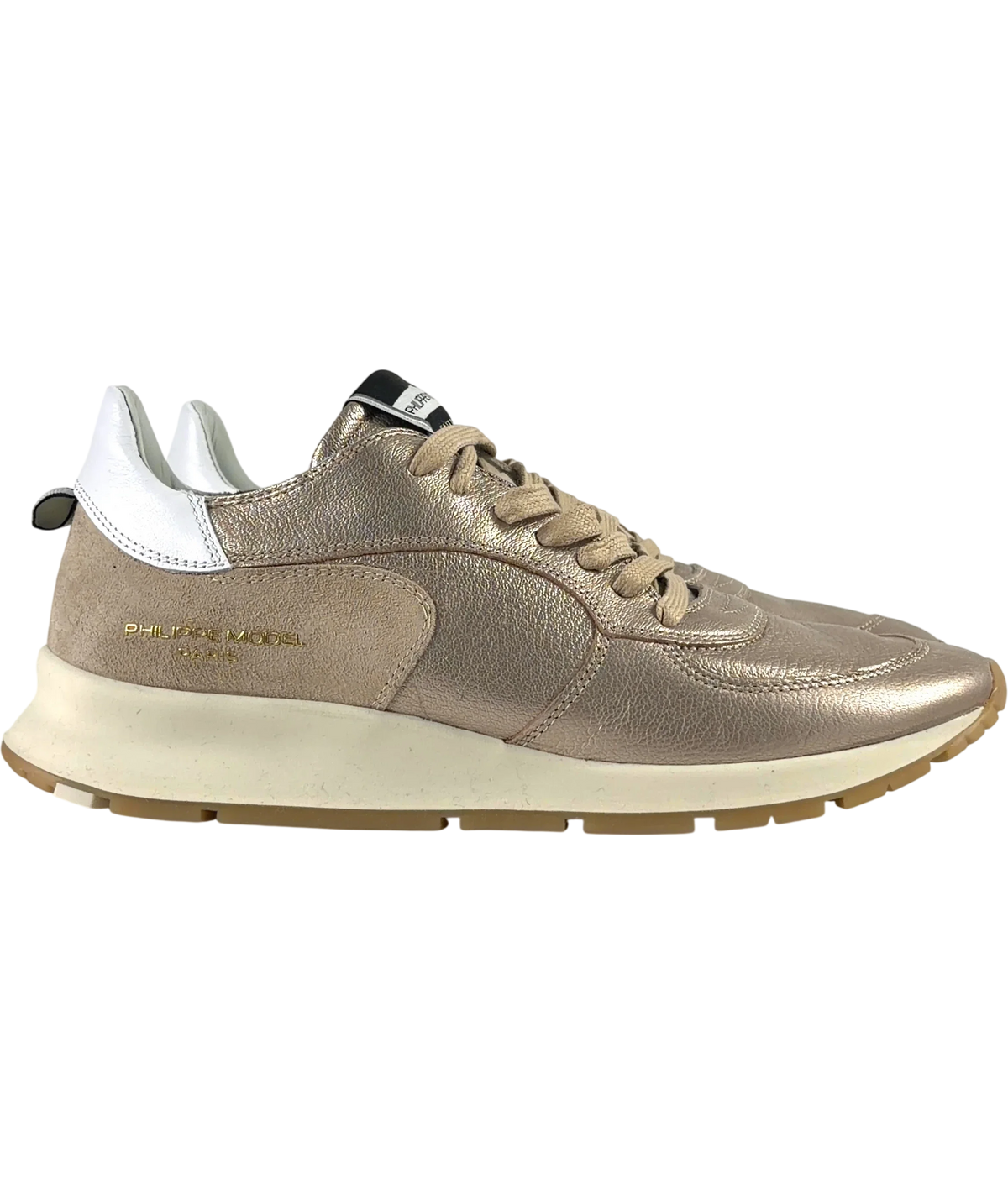 Philippe Model Metallic Montecarlo Metallic Trainers, size UK 7 EU 40 👠 — label
