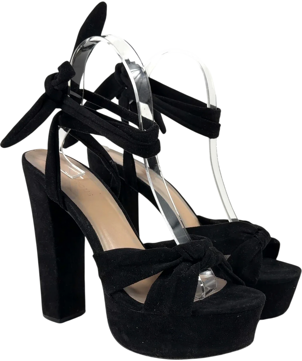 Glamorous Black Colour, size UK 6 EU 39 👠 — front