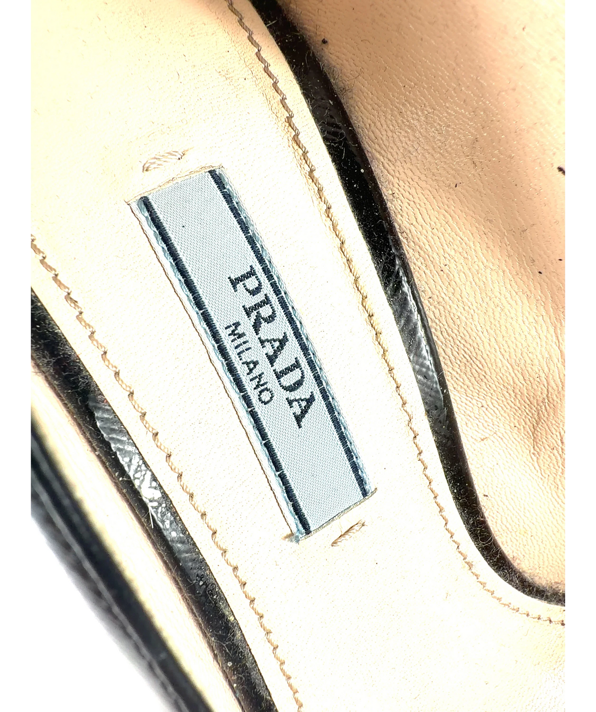 Prada Black Saffiano Leather Platform Pumps, size UK 4 EU 37 👠 — care label
