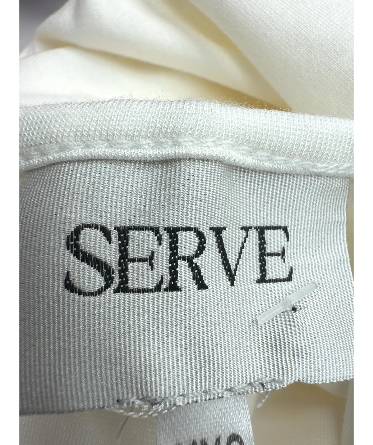 SERVE White halter maxi dress, size UK XXS — detail