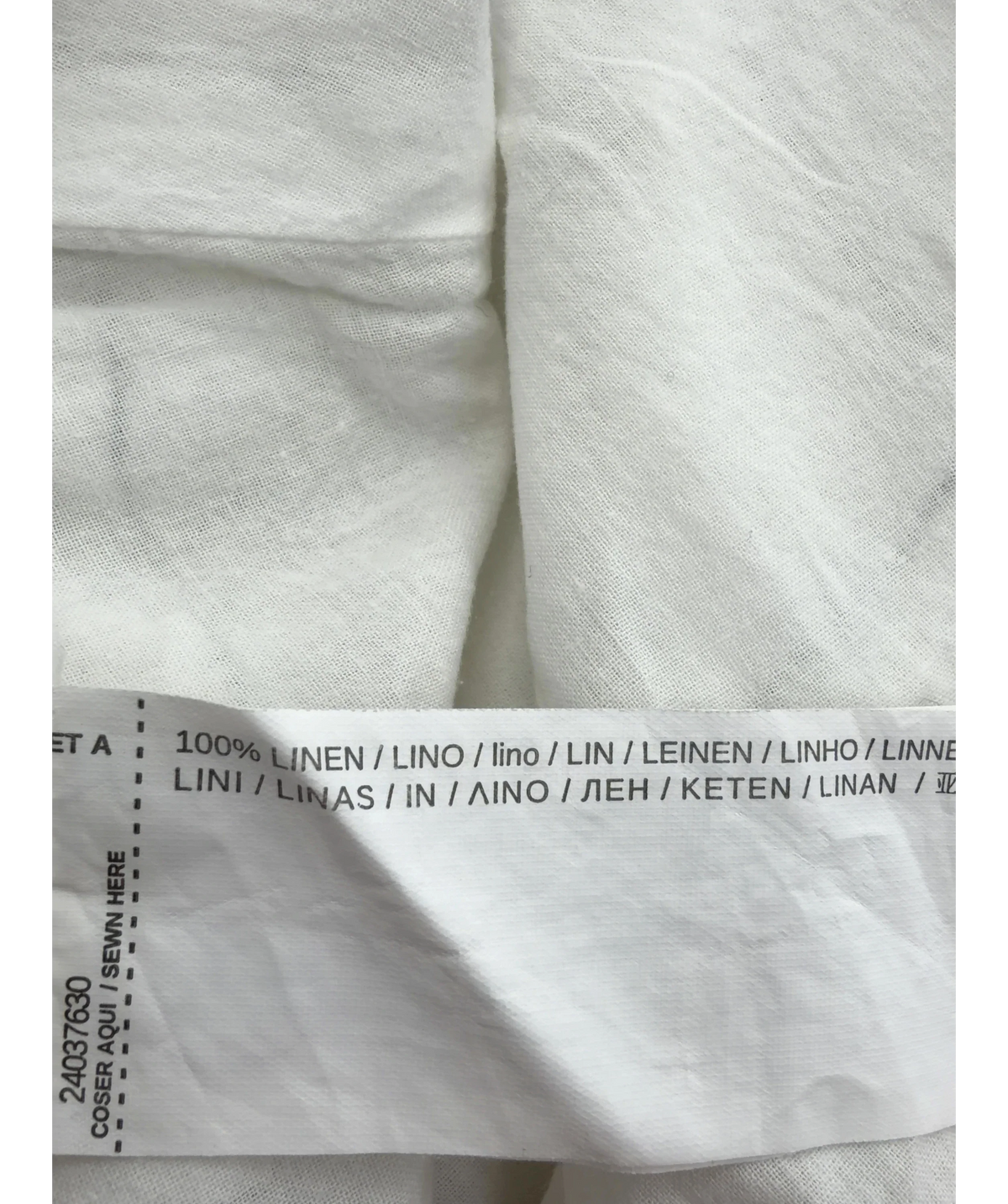 MNG White Colour, size UK S — label