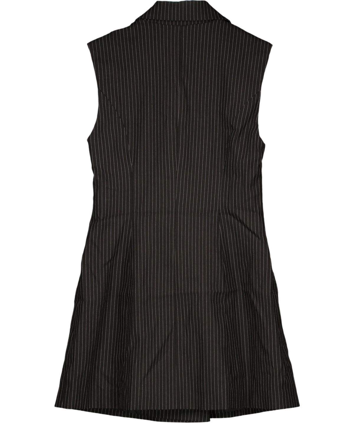 UNUM DIEM Black Gianna Sleeveless Blazer Dress, size UK M — back