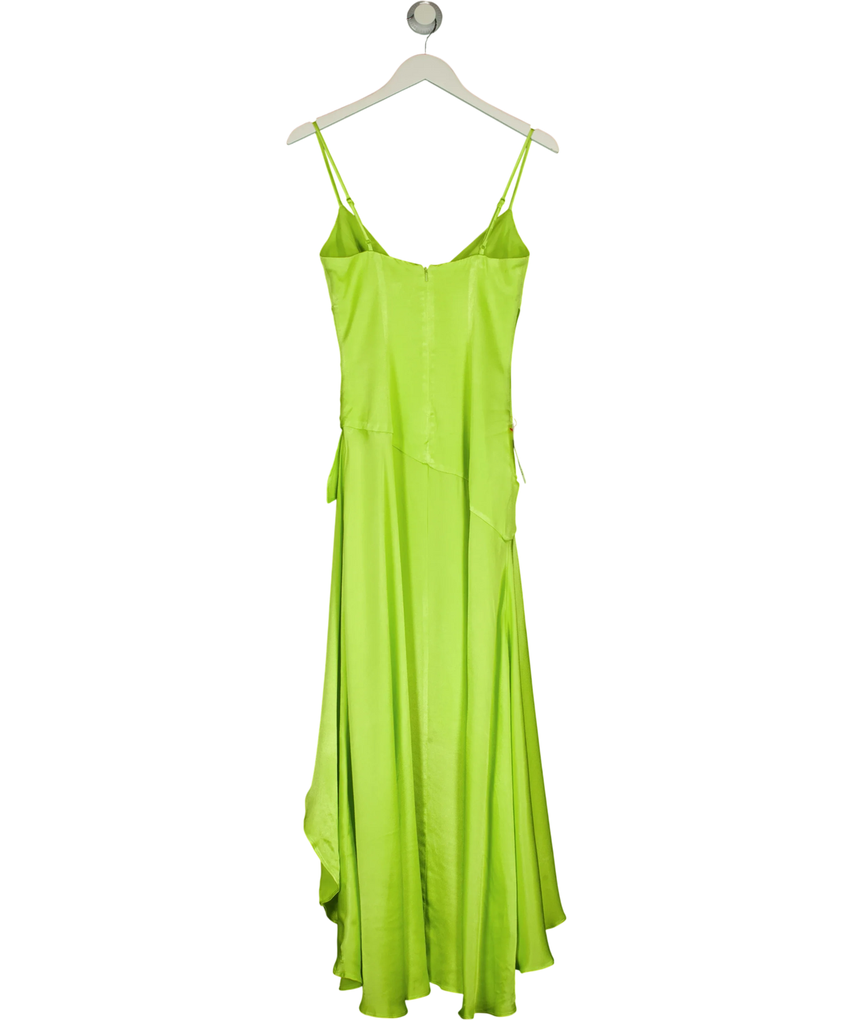 Bardot Sorella Green Ruffle Midi Dress UK 6 — Back