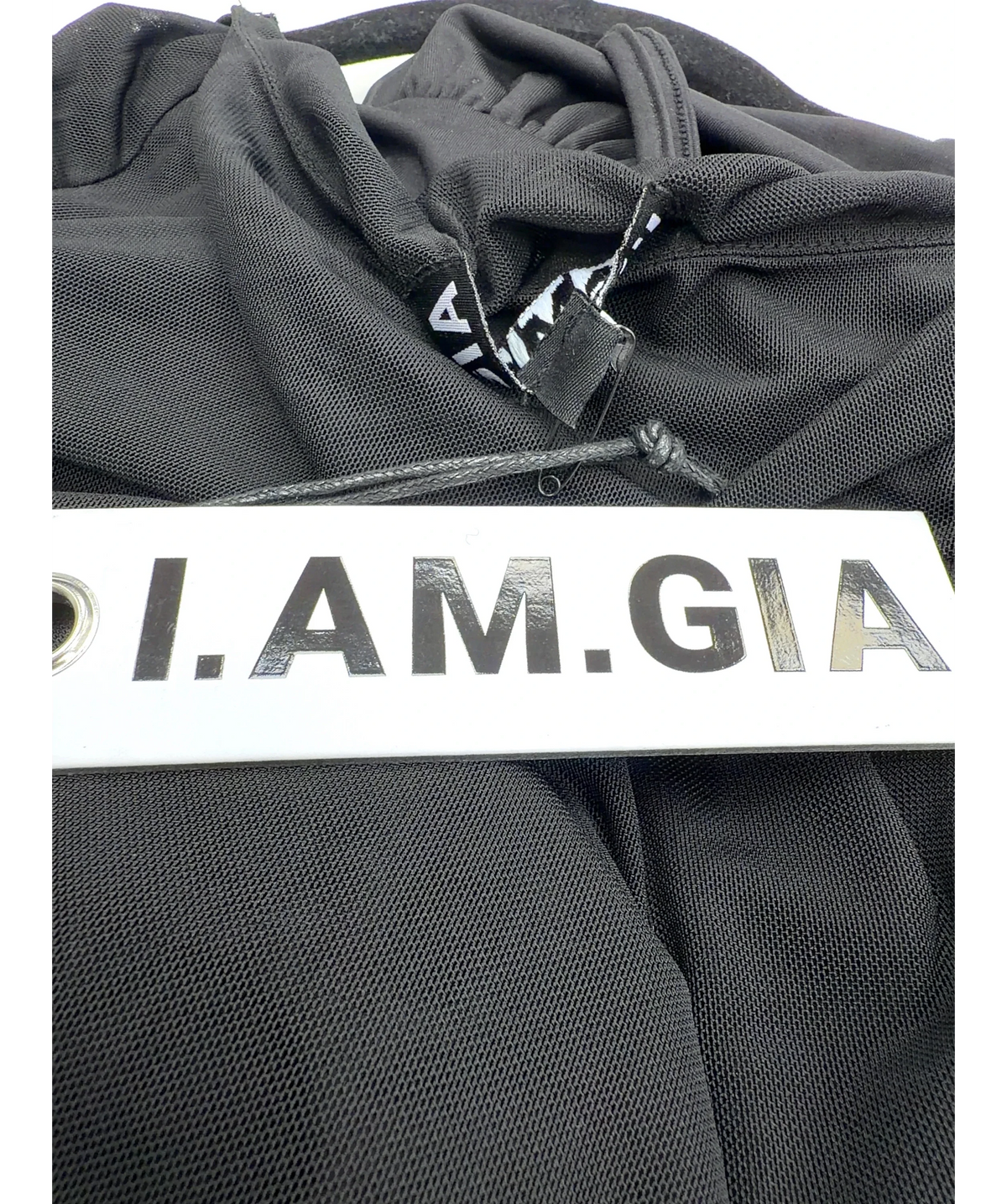 I AM GIA Black Asteria Dress, size UK S — detail