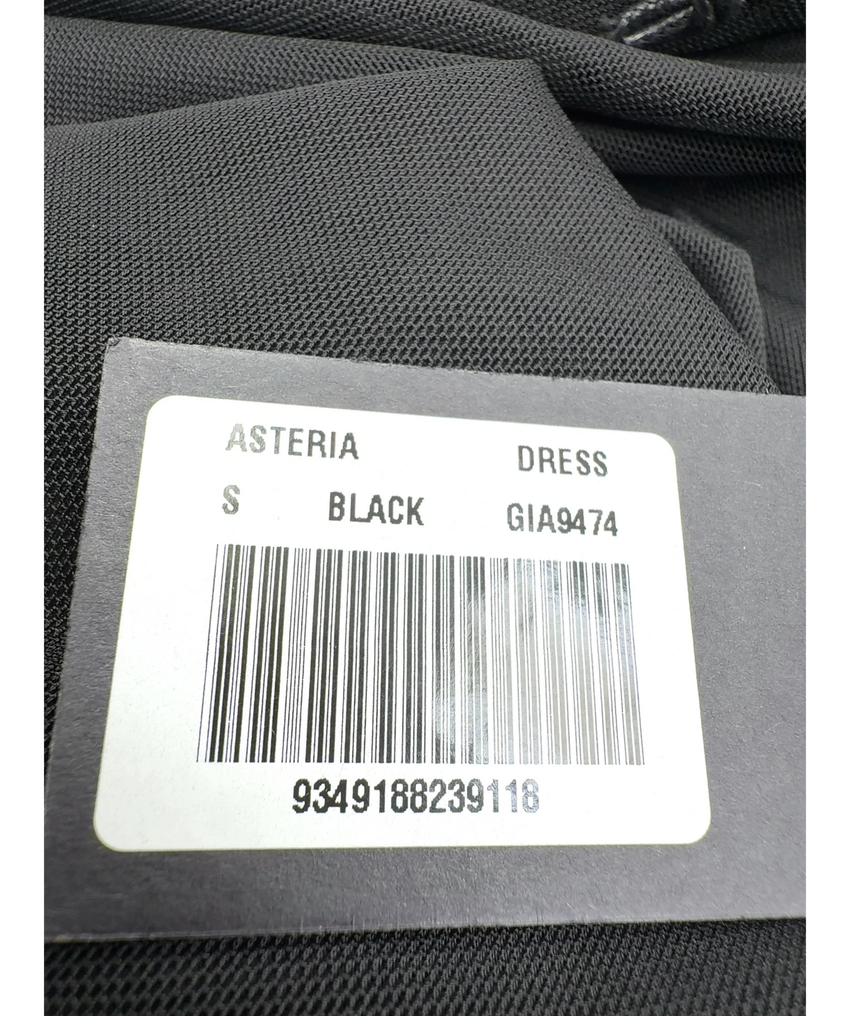 I AM GIA Black Asteria Dress, size UK S — care label