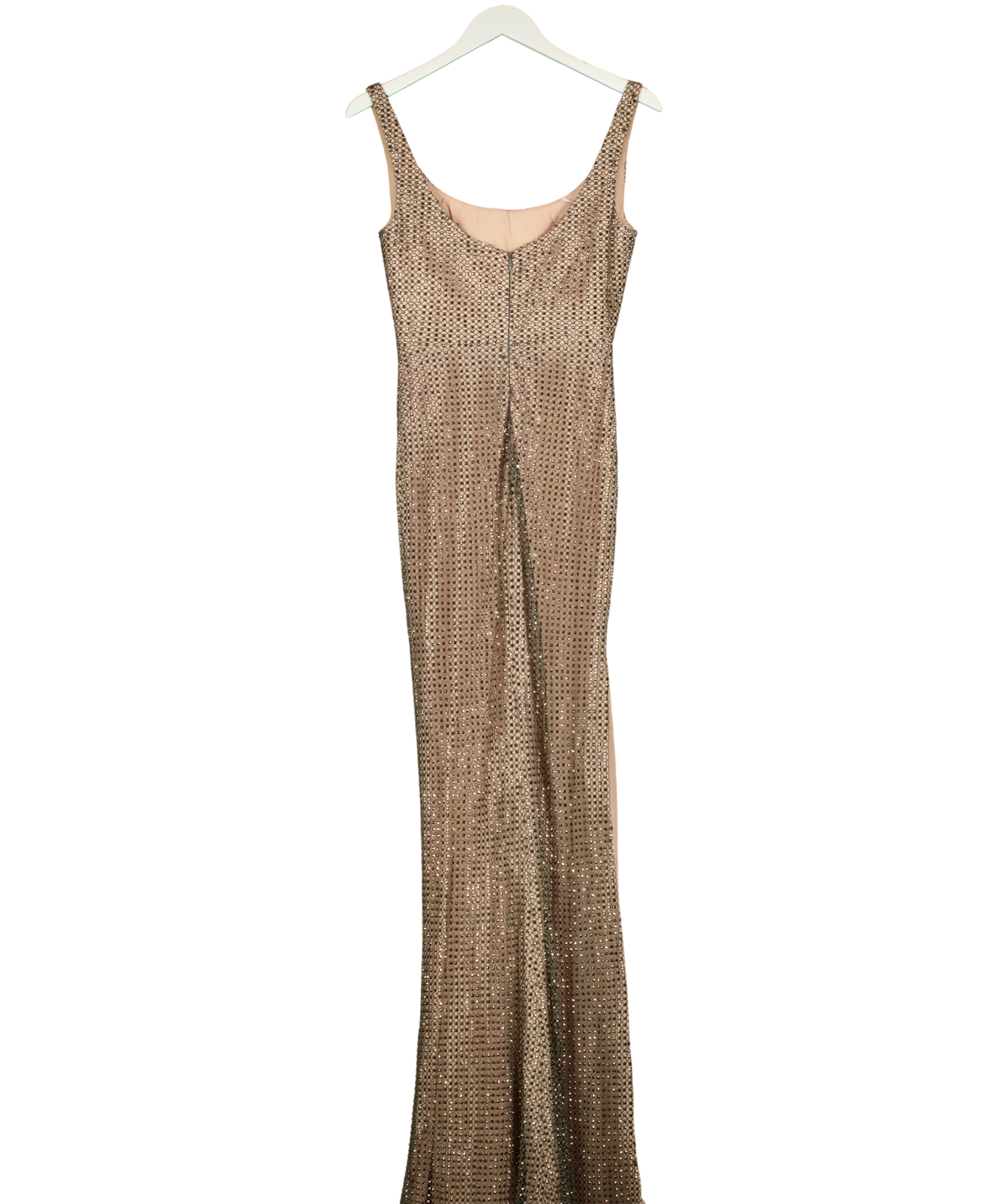 Portia & Scarlett champagne PS6327 Platinum evening gown, size UK 4 — back