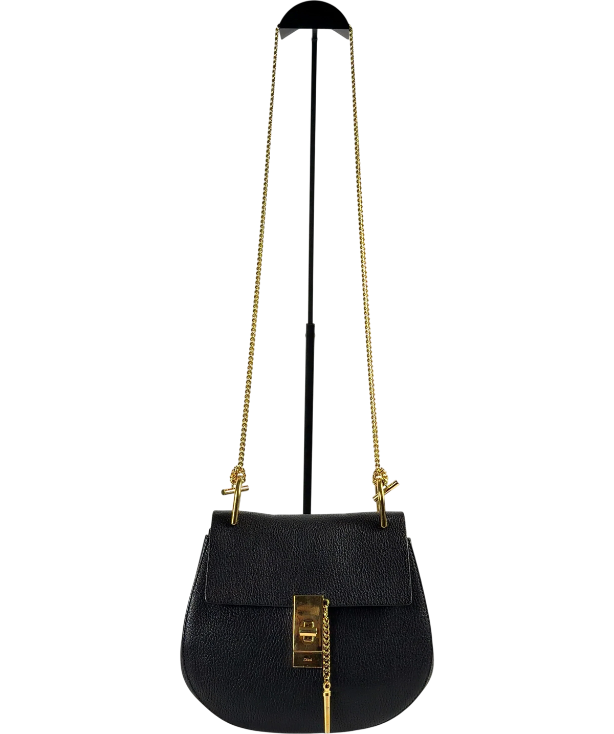Chloé Black Drew Shoulder Bag — front
