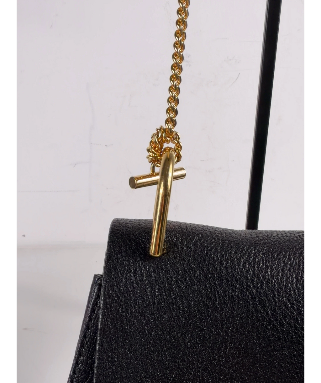 Chloé Black Drew Shoulder Bag — care label