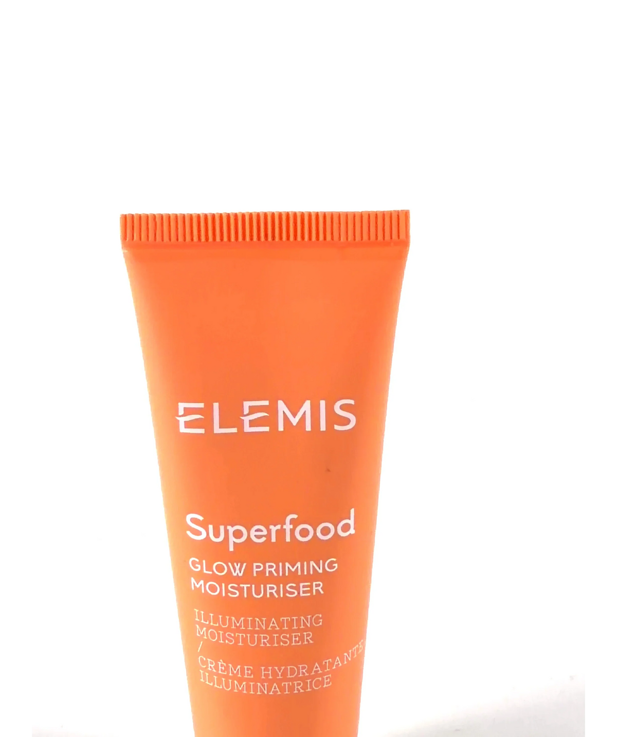 Elemis Superfood Glow Priming Moisturiser, size 20ml — label