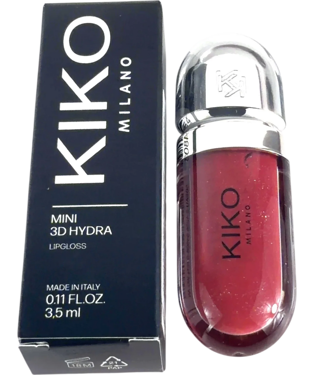 KIKO 22 Sparkling Red Garnet Mini 3D Hydra Lipgloss, size 3.5ml — front