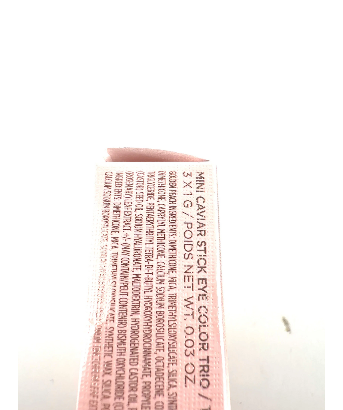 Laura Mercier Golden Peach A Taste of Caviar Mini Caviar Stick Eye Color Trio, size 3gx3 — care label
