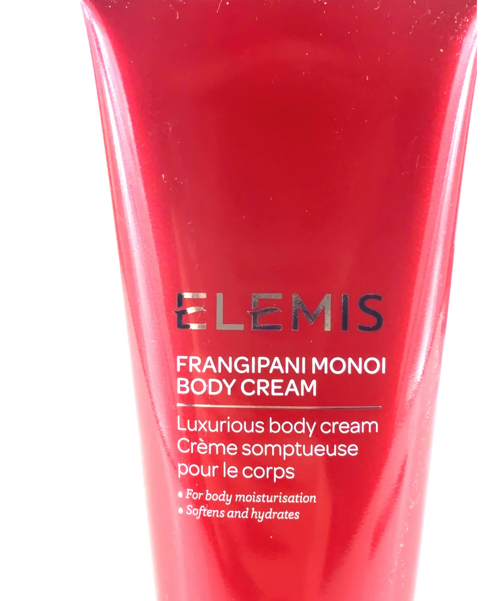 Elemis Frangipani Monoi Body Cream, size 200ml — label