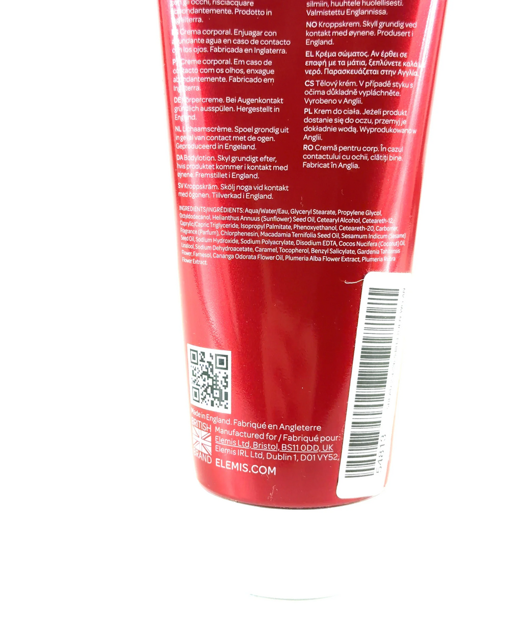 Elemis Frangipani Monoi Body Cream, size 200ml — fabric detail