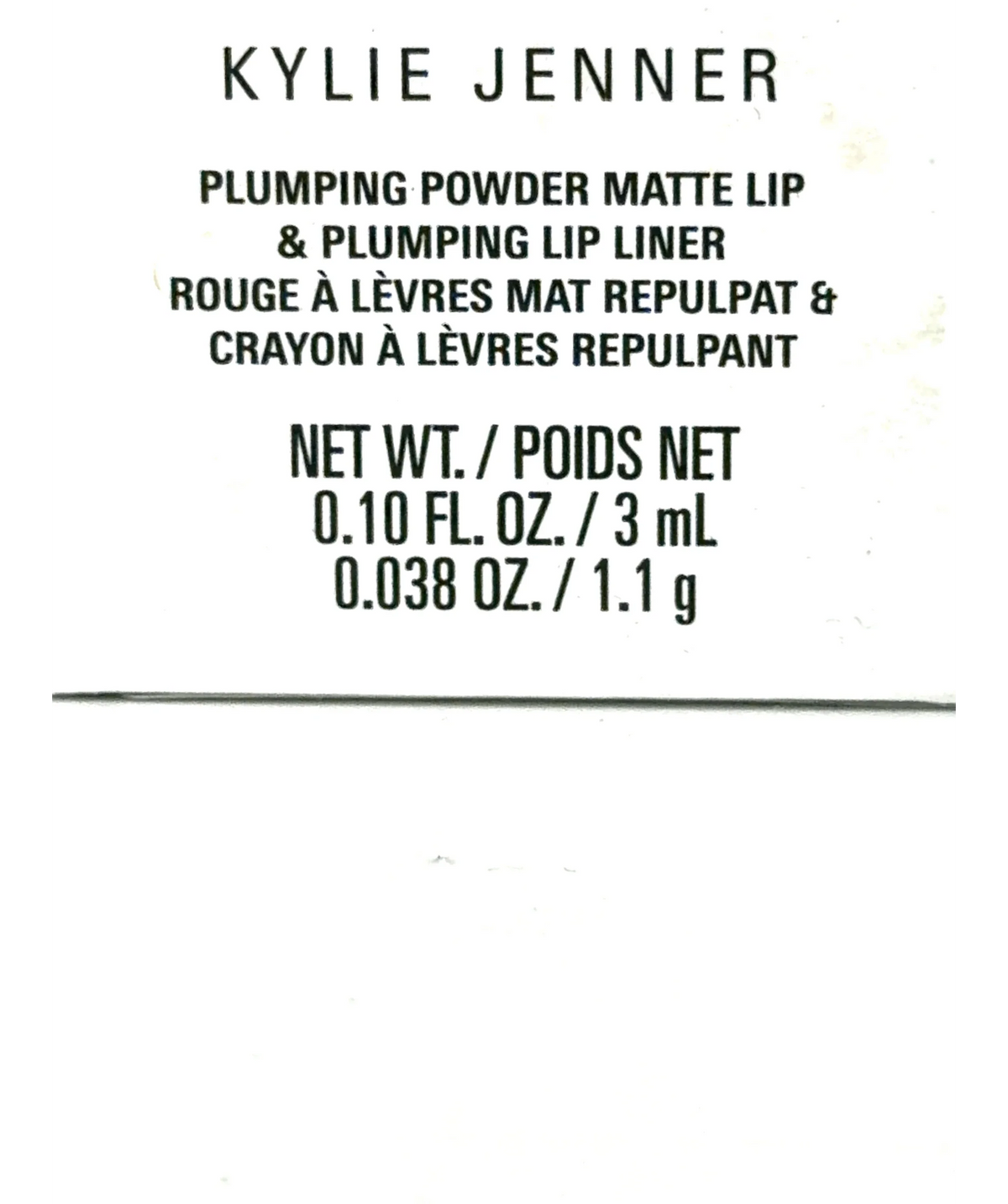 Kylie Cosmetics 802 CANDY K CANDY K, size 3ml — care label