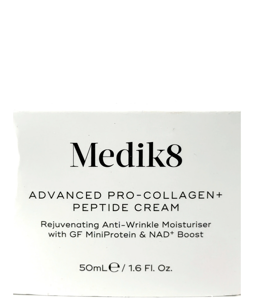 medik8 ADVANCED PRO-COLLAGEN+ PEPTIDE CREAM, size 50ml — label