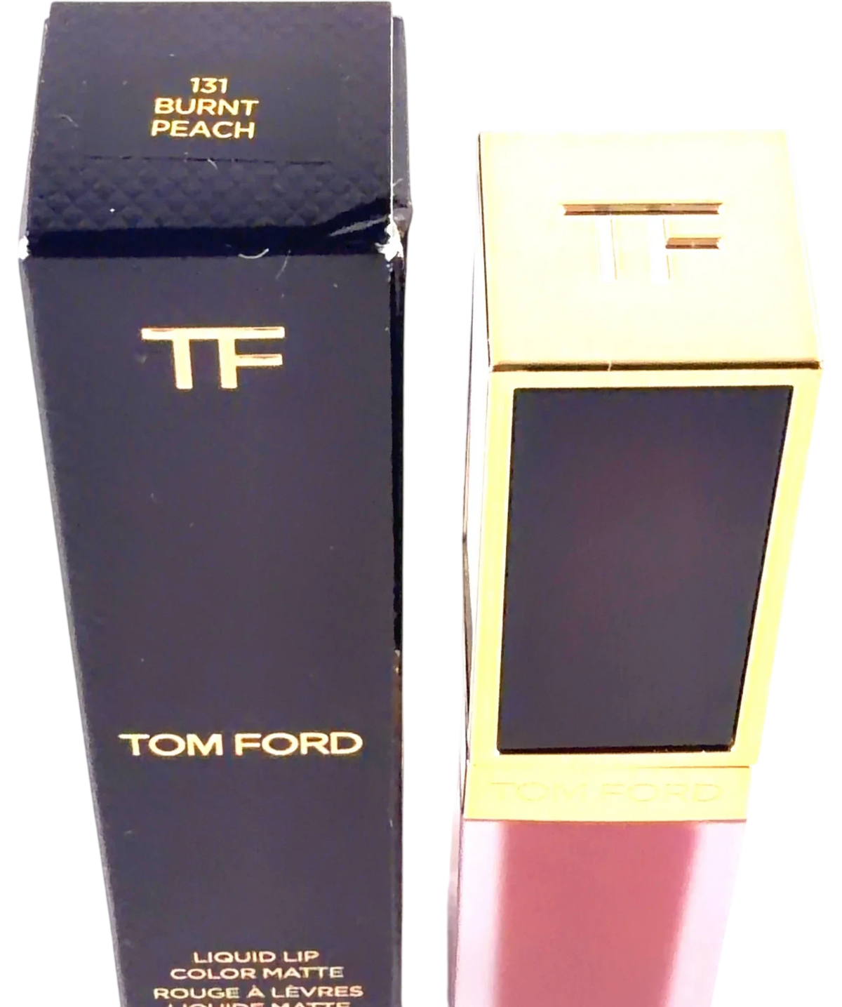 Tom Ford 131 BURNT PEACH Liquid Lip Luxe Matte, size 6ml — back