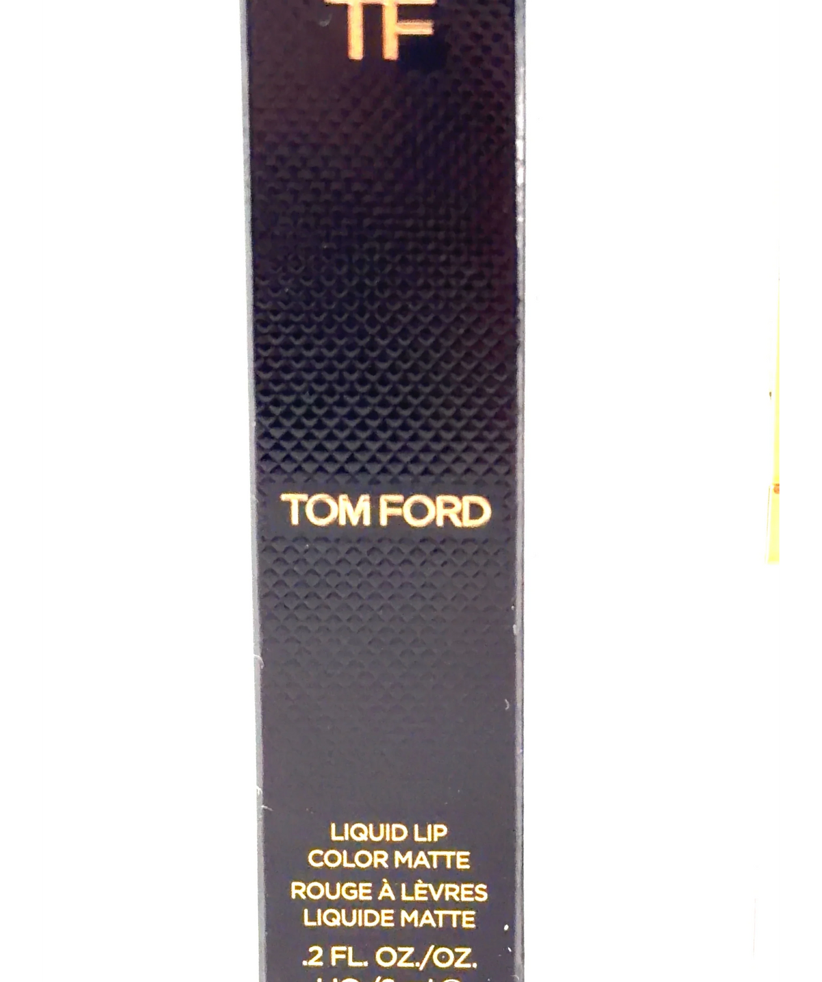 Tom Ford 131 BURNT PEACH Liquid Lip Luxe Matte, size 6ml — label