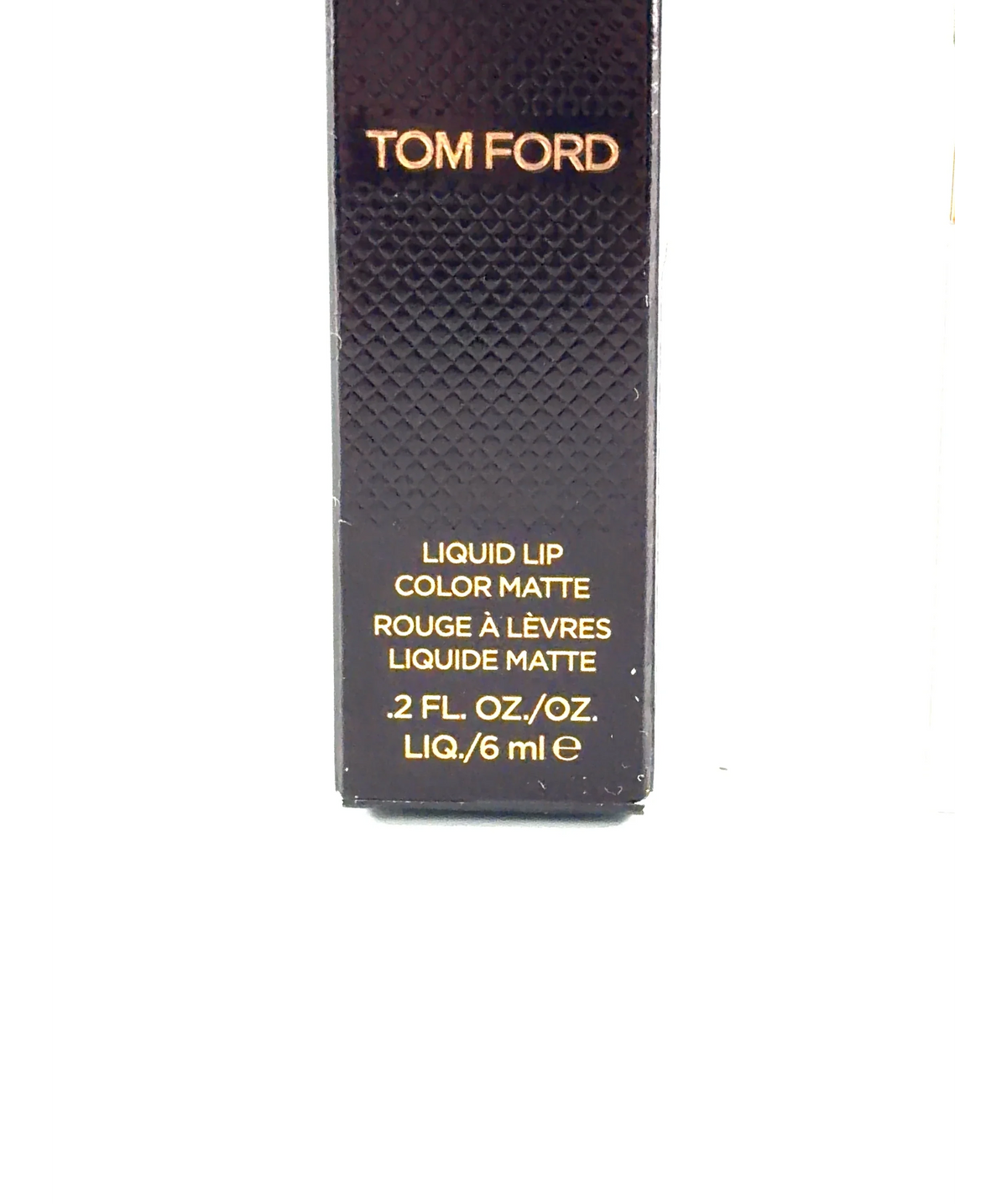 Tom Ford 131 BURNT PEACH Liquid Lip Luxe Matte, size 6ml — care label
