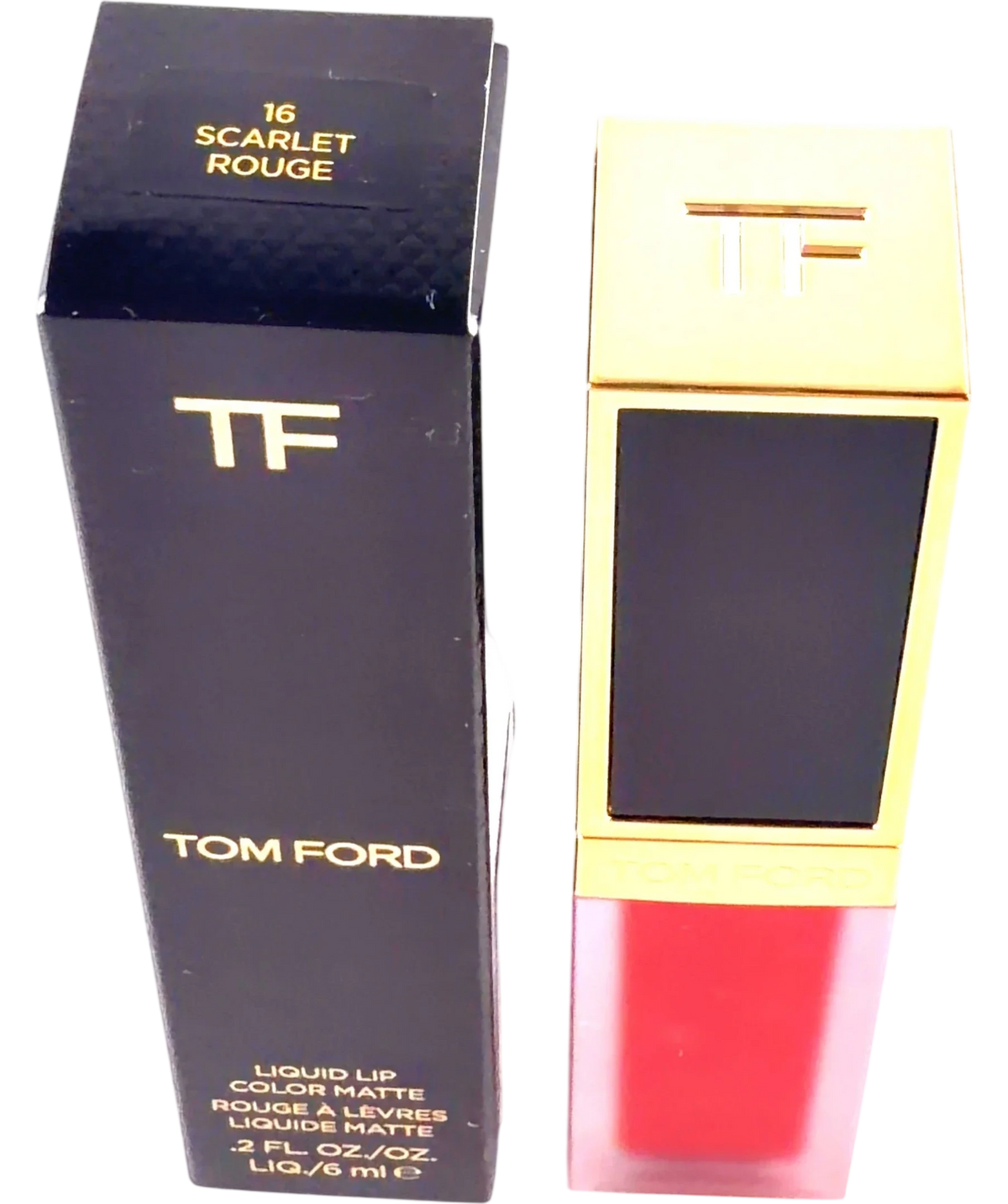 Tom Ford 16 Scarlet Rouge LIQUID LIP COLOR MATTE, size 6ml — back