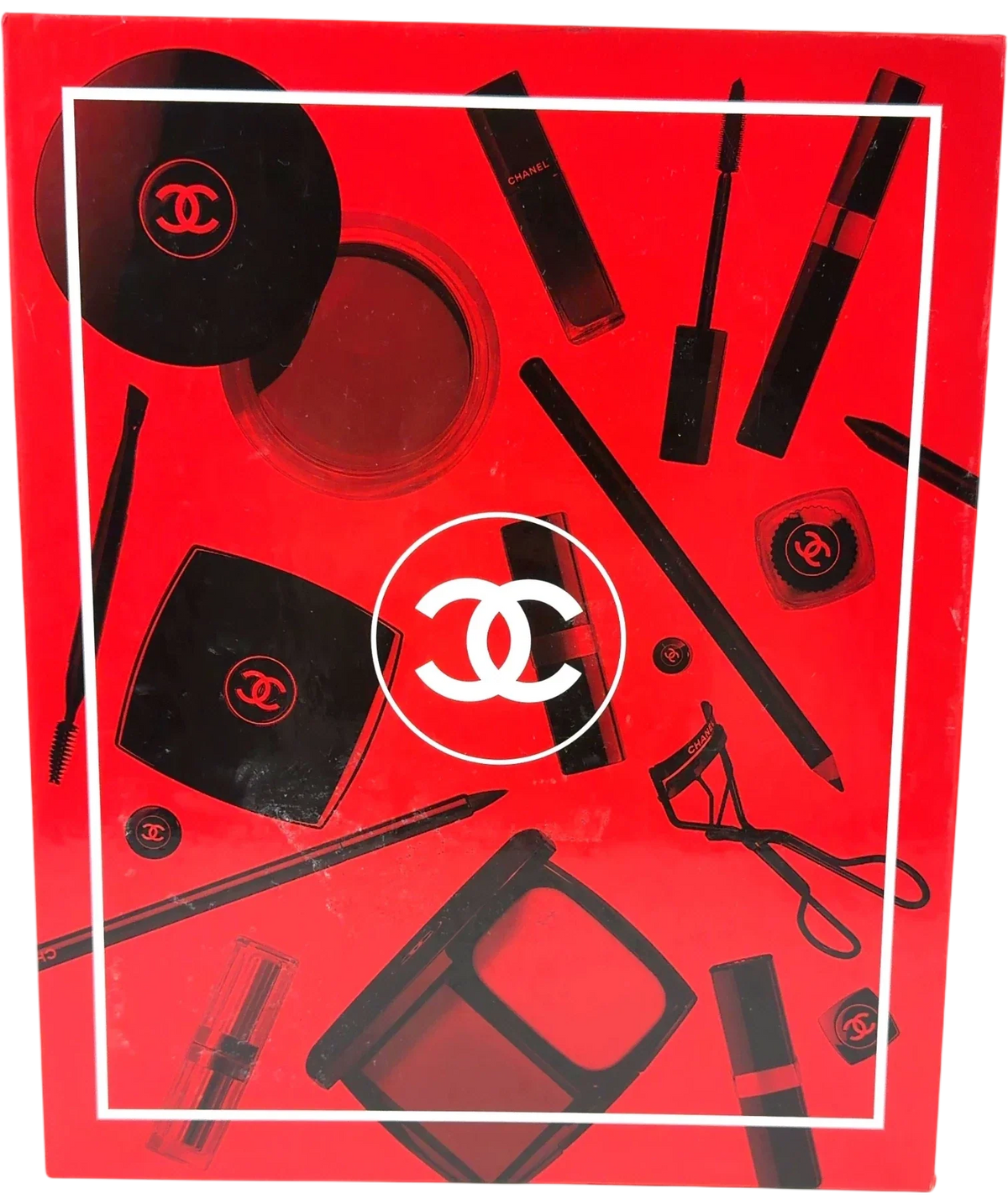 Chanel Red Chanel. The Allure of Makeup — front