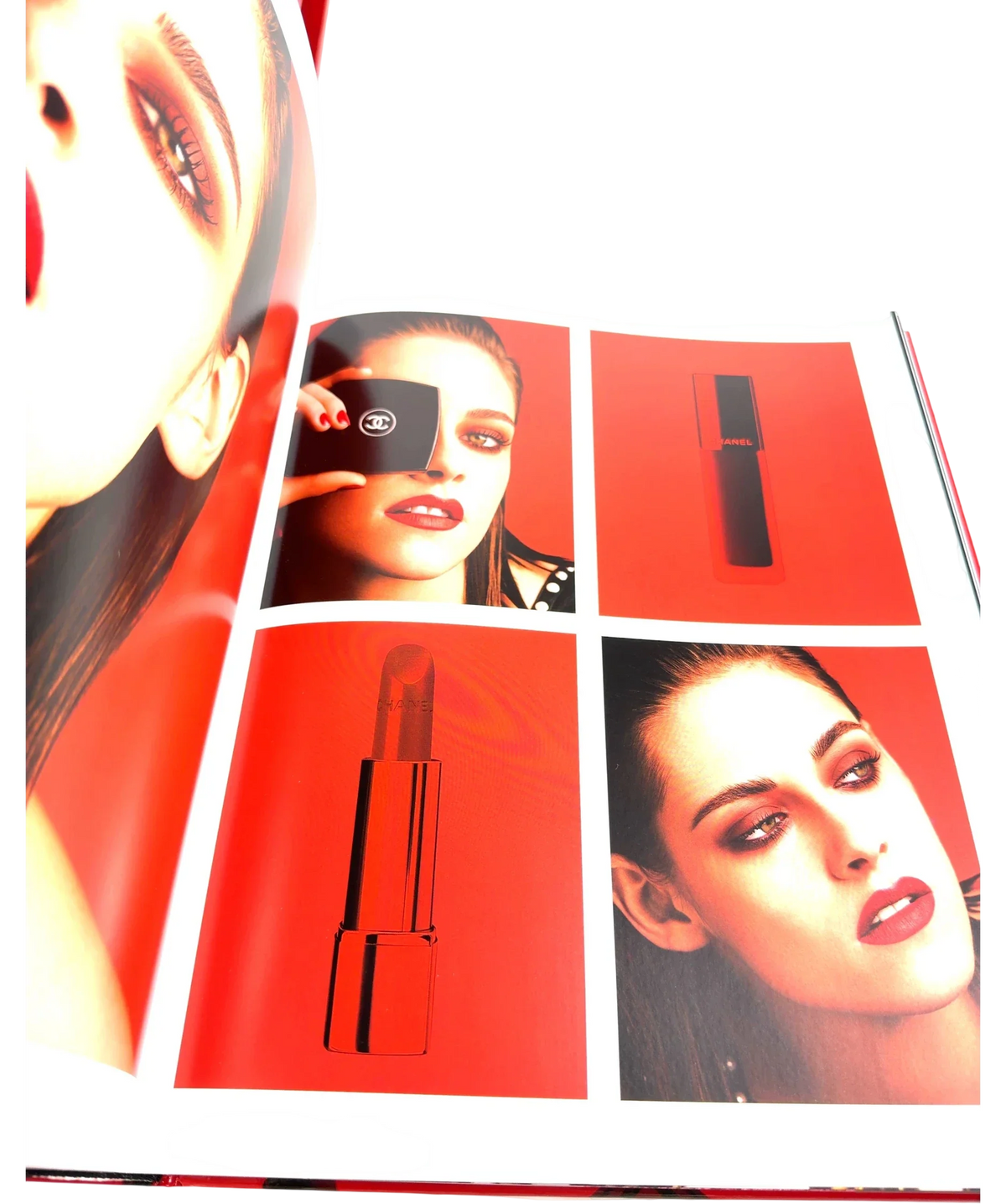 Chanel Red Chanel. The Allure of Makeup — fabric detail