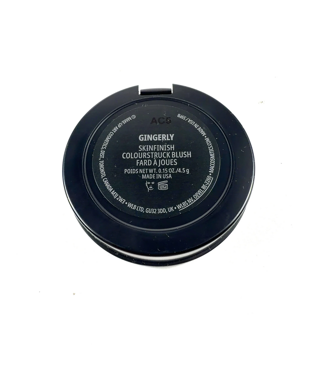MAC GINGERLY Skinfinish Colourstruck Blush, size 4.5g — care label