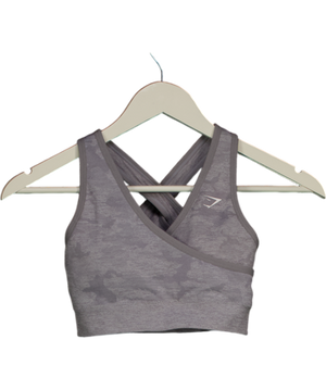 gymshark Grey Adapt Camo Seamless Sports Bra UK S