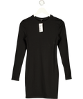 THE PARK Black Elizabeth  Power 3 Mini Dress UK M