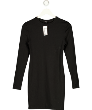 THE PARK Black Elizabeth  Power 3 Mini Dress UK M