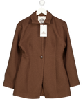 KAREN BY SIMONSEN Chocolate Brown Tara Short Coat Eu38 UK 10