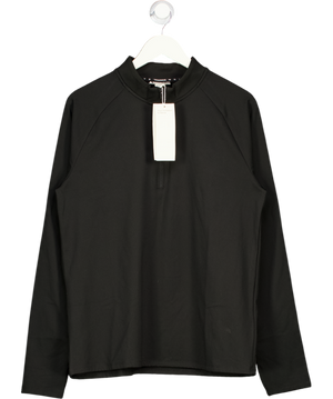 H&M MOVE Black Zip-top Midlayer Sports Top With Thermomove UK M