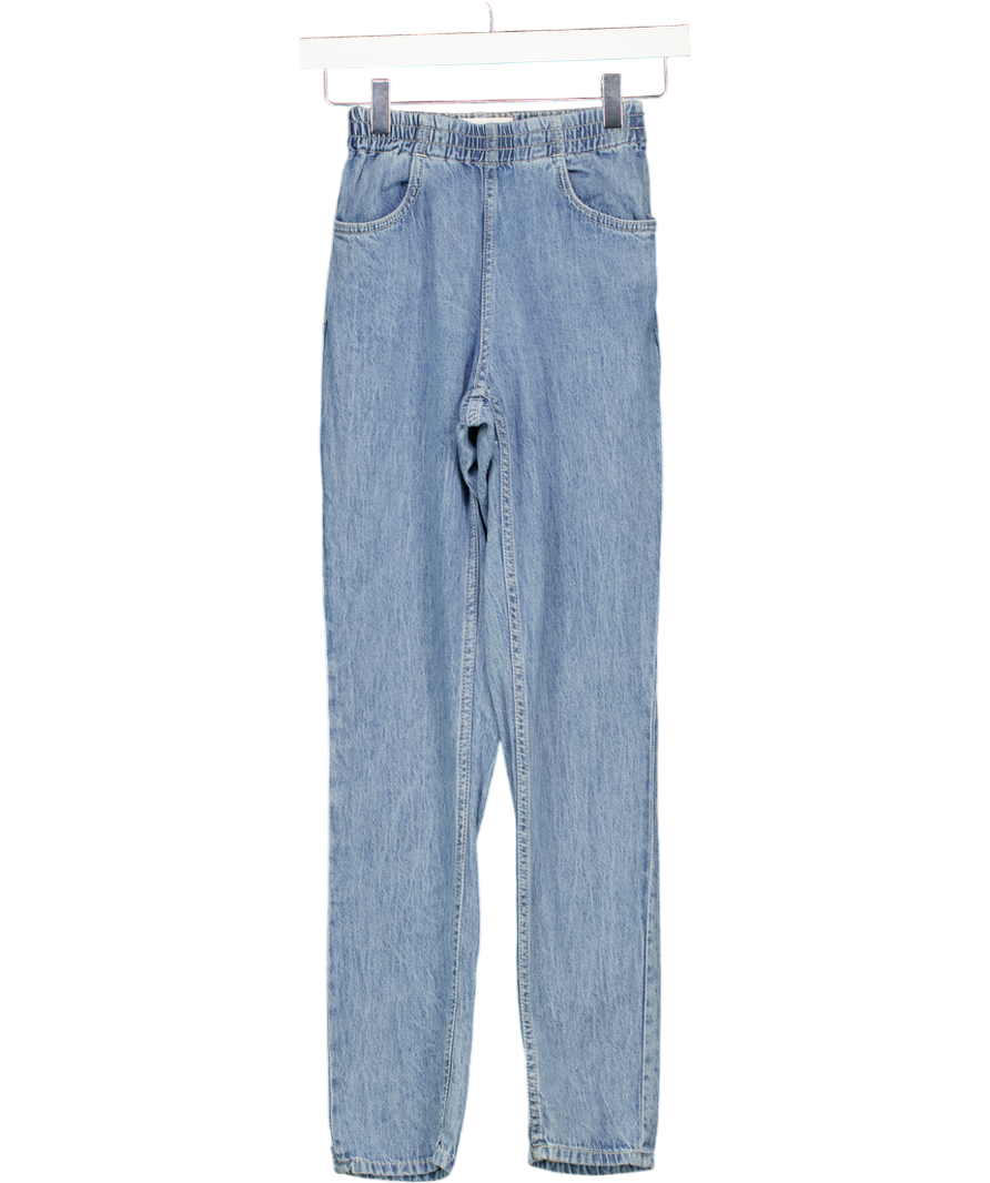 AMERICAN VINTAGE Blue Elastic Waisted Slim Leg Jeans W25