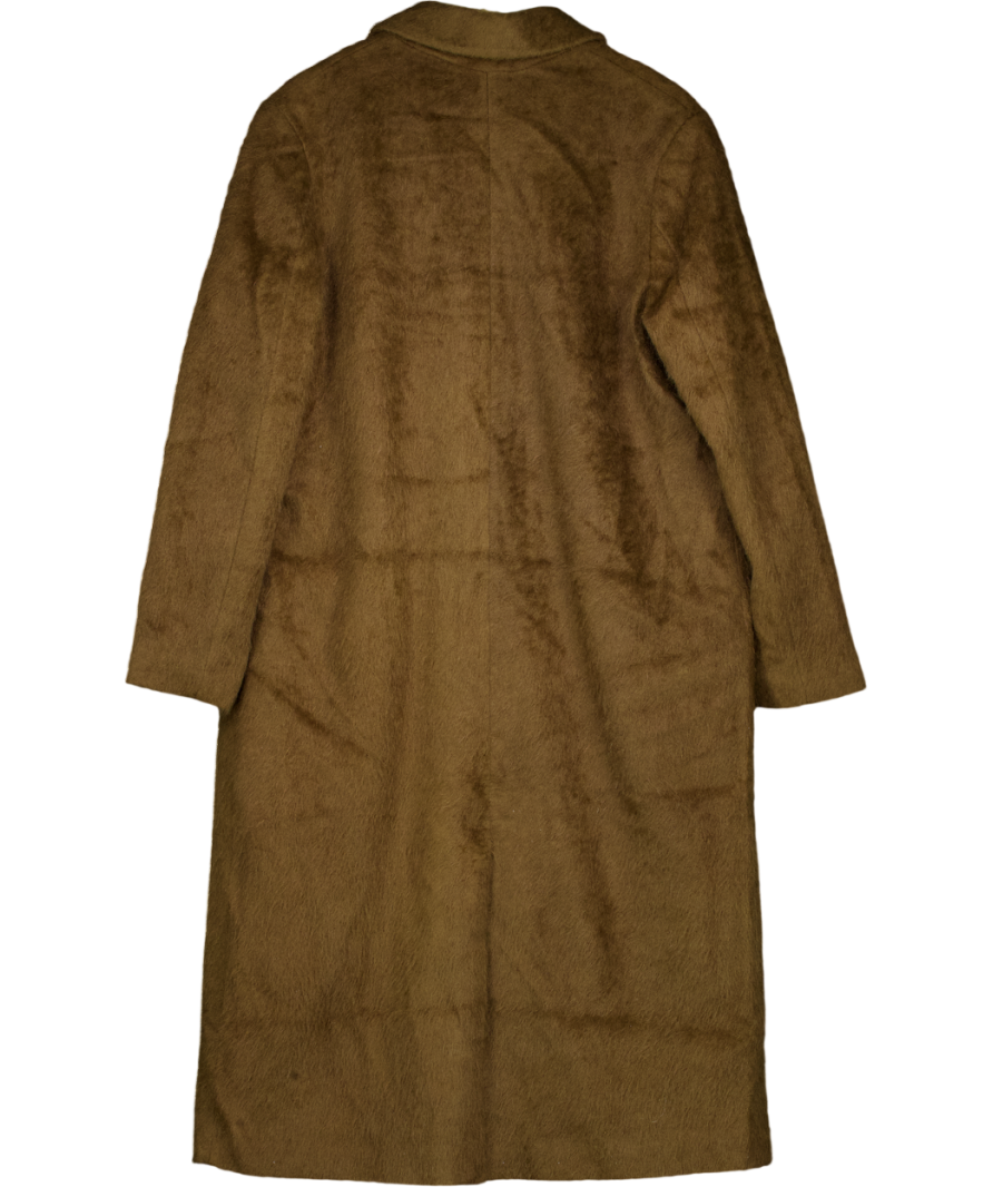 ASOS Green Longline Textured Dad Coat UK M