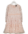 NEEDLE & THREAD Blush Pink Sequin Alina Kids Dress 4 Years