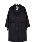 BALZAC PARIS Navy Blue 100% Wool Formal Coat Fr36 UK 8