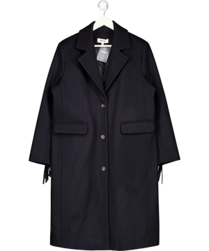 BALZAC PARIS Navy Blue 100% Wool Formal Coat Fr36 UK 8