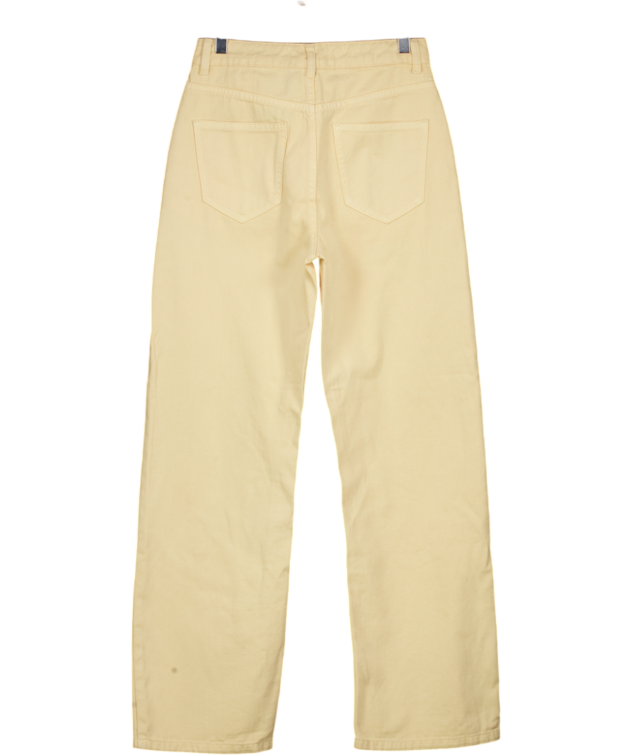 THREADBARE Straight Leg Jeans In Yellow UK 8