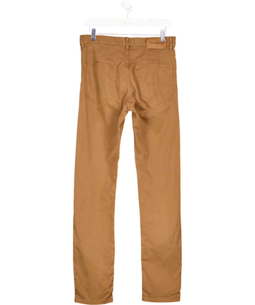 Ermenegildo Zegna Brown Stretch Cotton Roccia Jeans W31